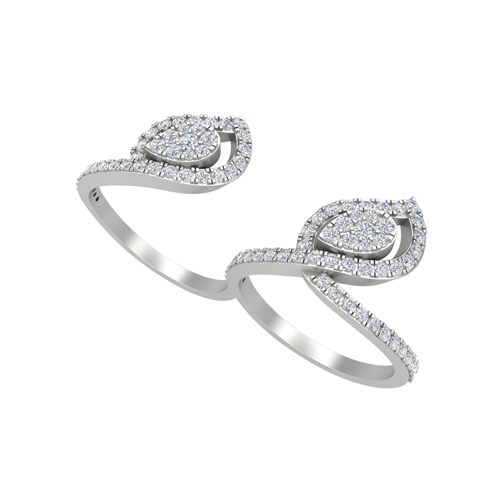 Tiara Two Finger Ring - Five