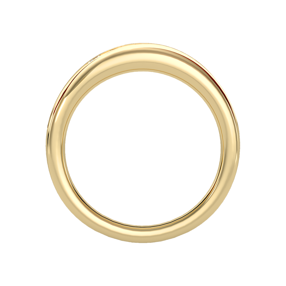 Tinged Men's Broad Band Ring In 925 Sterling Silver - Twelve