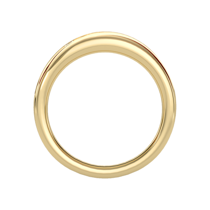 Tinged Men's Broad Band Ring In 925 Sterling Silver - Twelve