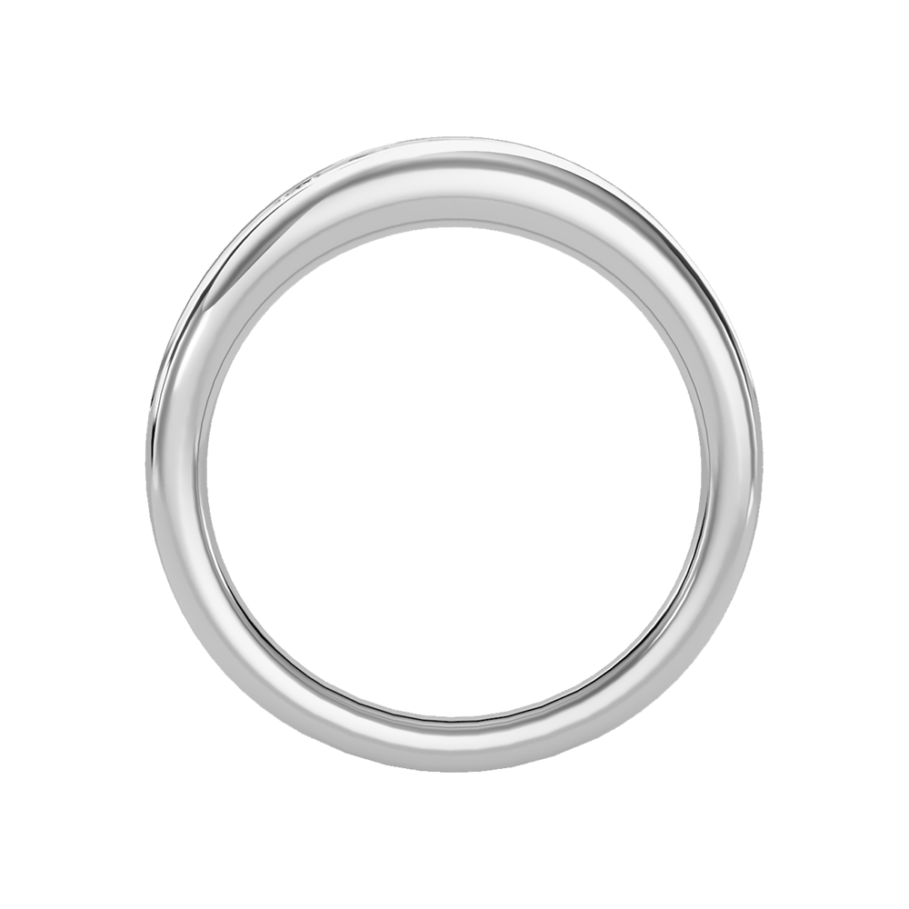 Tinged Men's Broad Band Ring In 925 Sterling Silver - Four