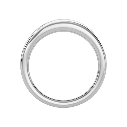 Tinged Men's Broad Band Ring In 925 Sterling Silver - Four