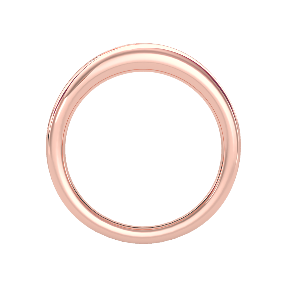 Tinged Men's Broad Band Ring In 925 Sterling Silver - Eight