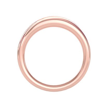 Tinged Men's Broad Band Ring In 925 Sterling Silver - Eight