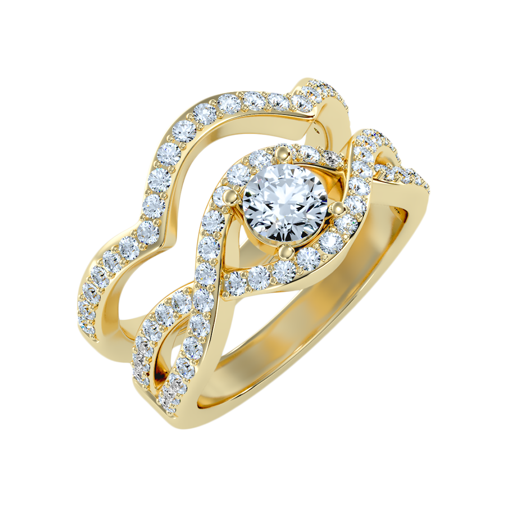 Tinkling Bridal Ring Set - One