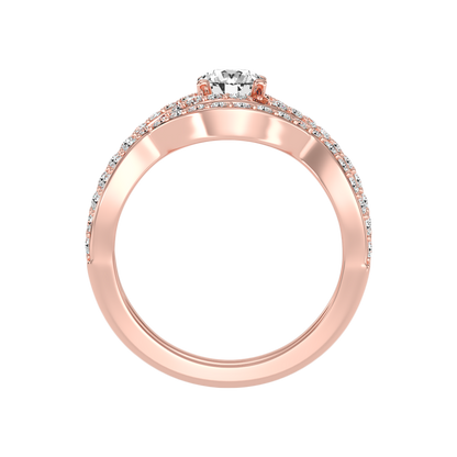 Tinkling Bridal Ring Set In 925 Sterling Silver - Twelve