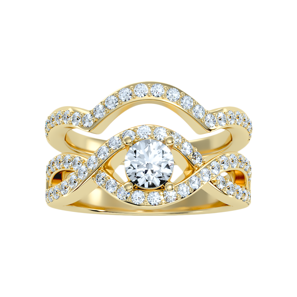 Tinkling Bridal Ring Set - Three