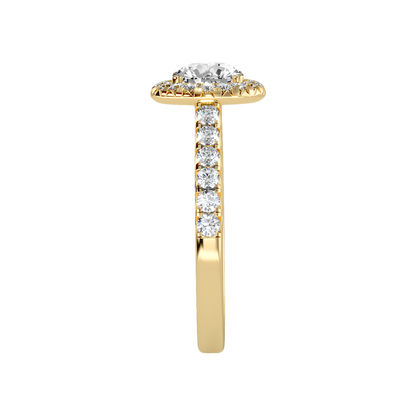 Titan Classic Halo Diamond Engagement Ring - Eleven