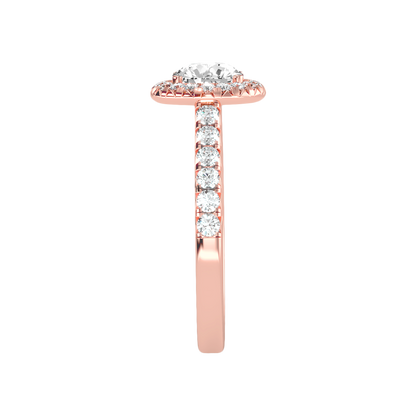 Titan Classic Halo Diamond Engagement Ring - Eight
