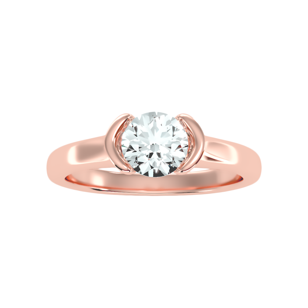 Tournesol Classic Solitaire Ring In 925 Sterling Silver - Eleven