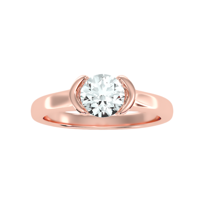 Tournesol Classic Solitaire Ring In 925 Sterling Silver - Eleven