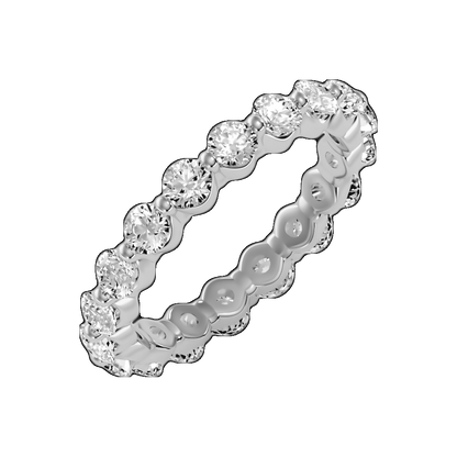 Treazy Wedding Band In 925 Sterling Silver - Two