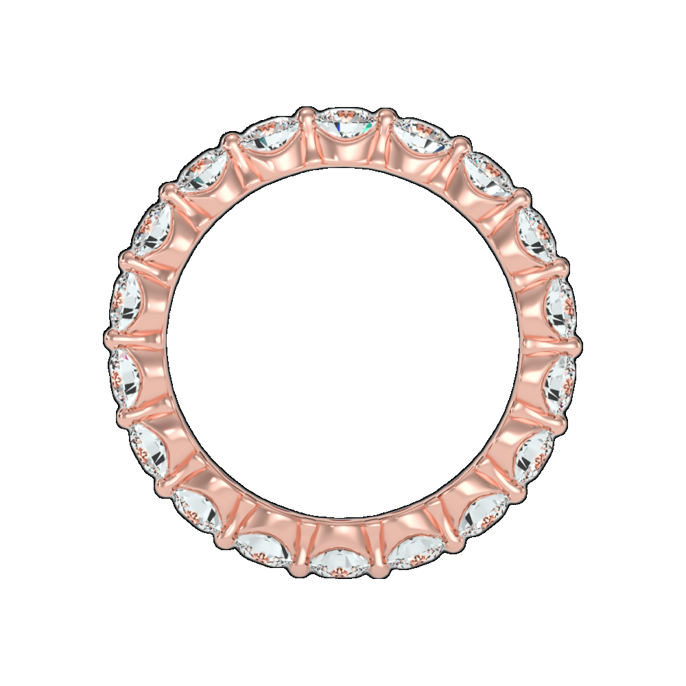 Treazy Wedding Band In 925 Sterling Silver - Nine