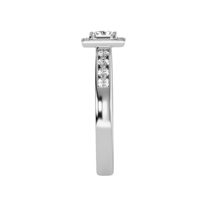 Tremne Diamond Engagement Ring In 925 Sterling Silver - Four