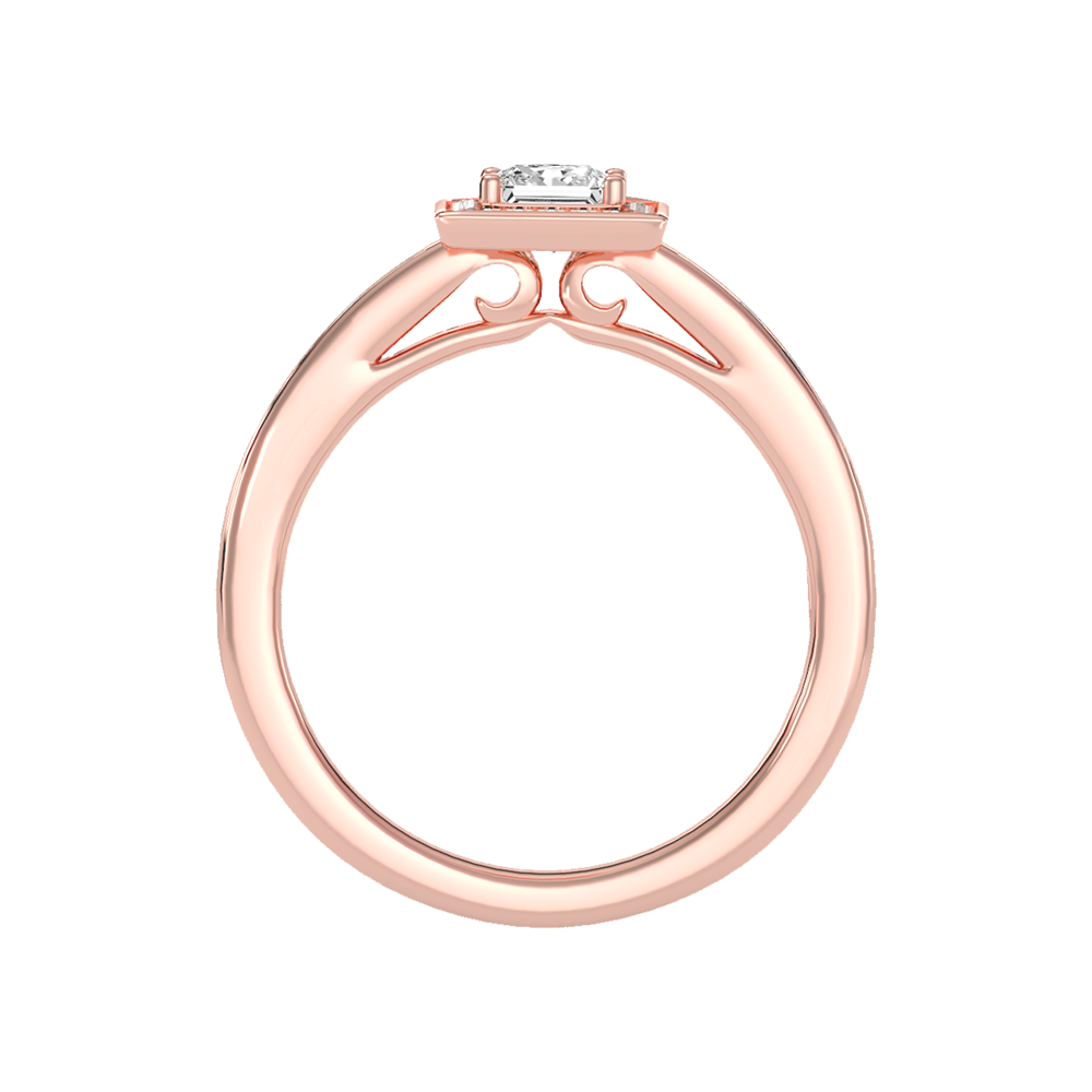 Tremne Diamond Engagement Ring In 925 Sterling Silver - Six