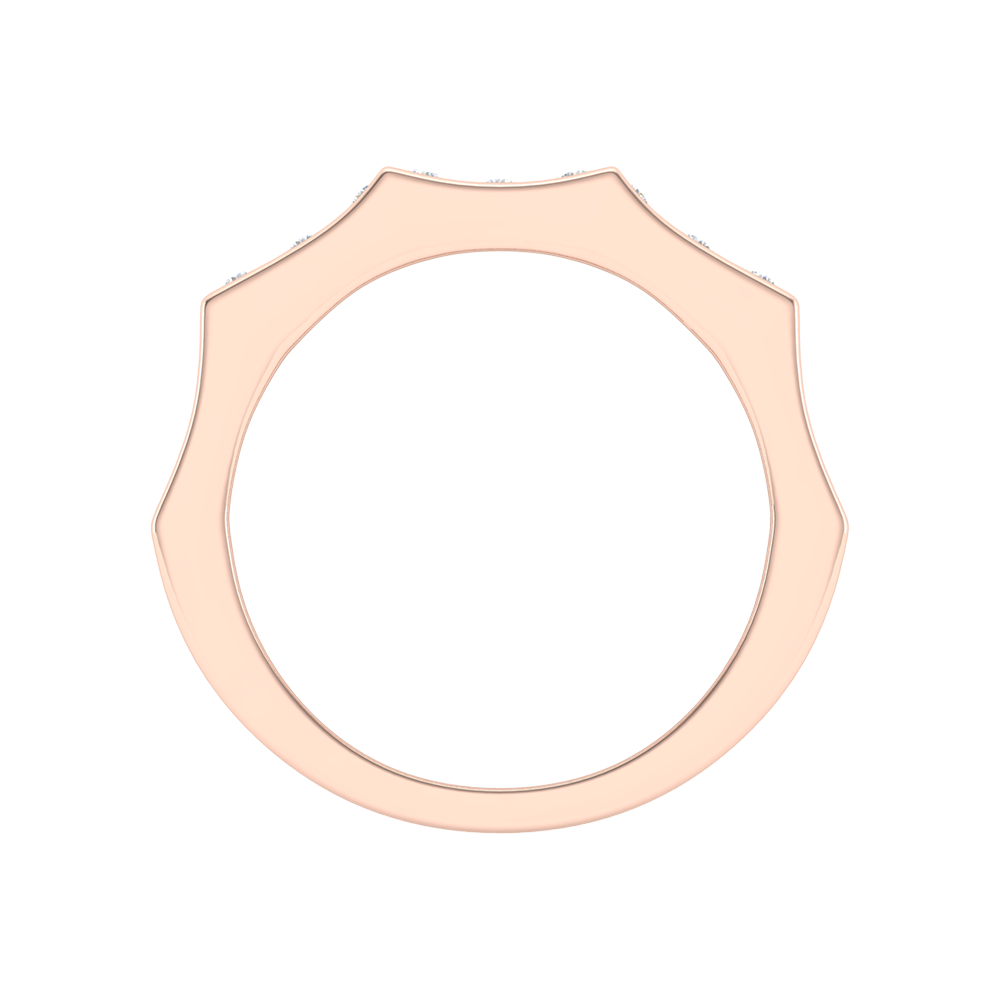 Treves Broad Band Ring In 925 Sterling Silver - Four