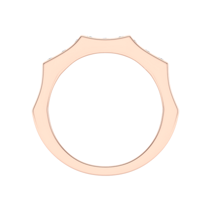 Treves Broad Band Ring In 925 Sterling Silver - Four
