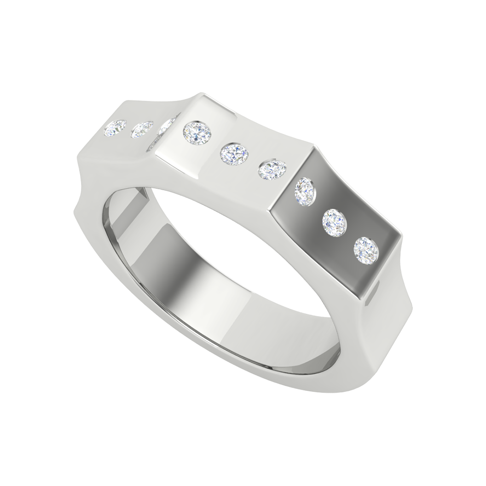 Treves Broad Band Ring - Five