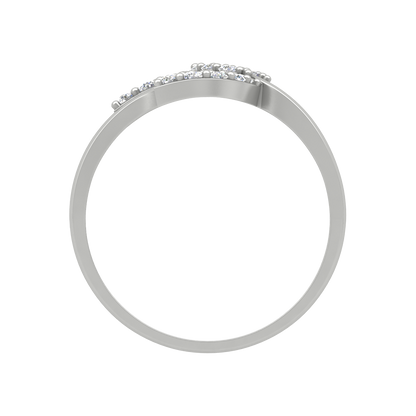 Tri Leaves Diamond Ring - Eight