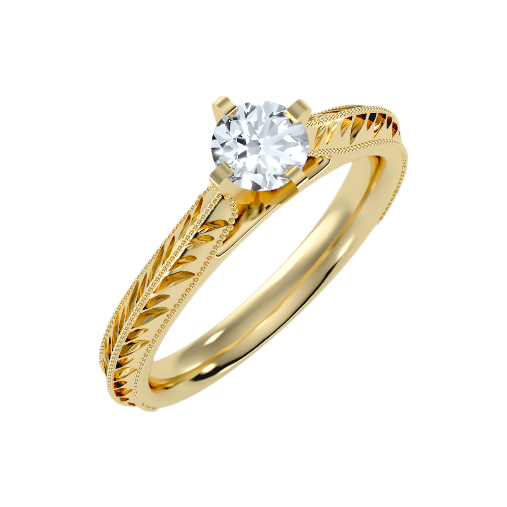 Truffle Solitaire Ring - Ten