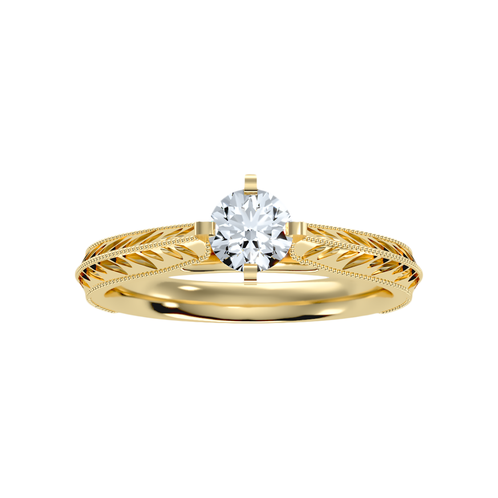 Truffle Solitaire Ring In 925 Sterling Silver - Eleven