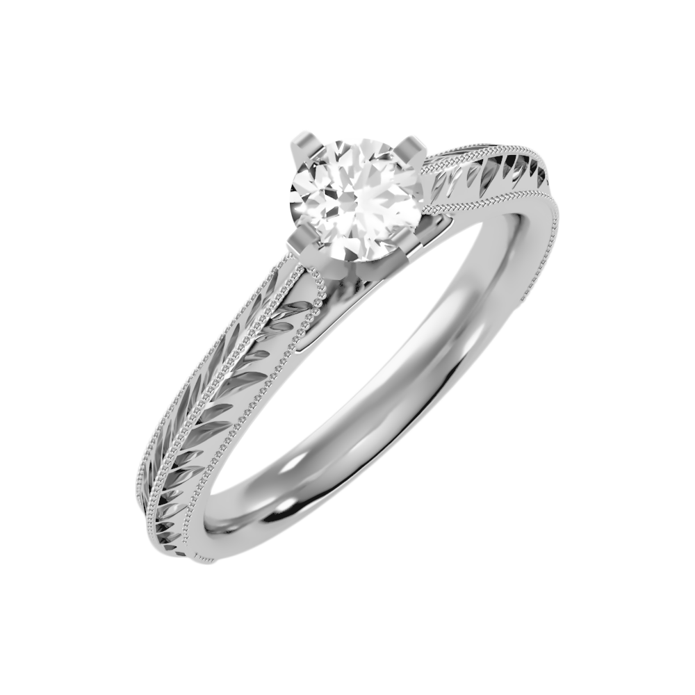 Truffle Solitaire Ring - Two