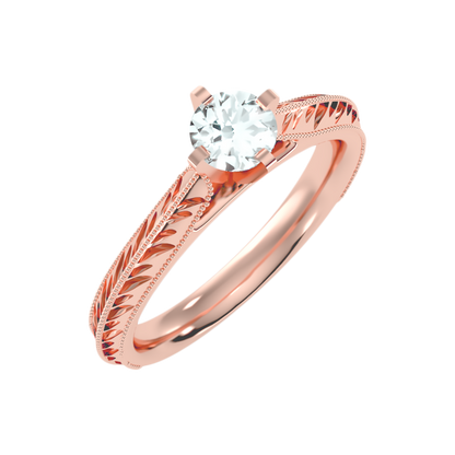 Truffle Solitaire Ring - Six