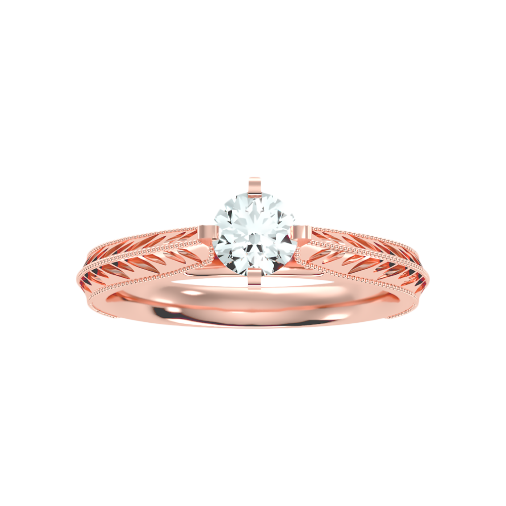 Truffle Solitaire Ring In 925 Sterling Silver - Eight