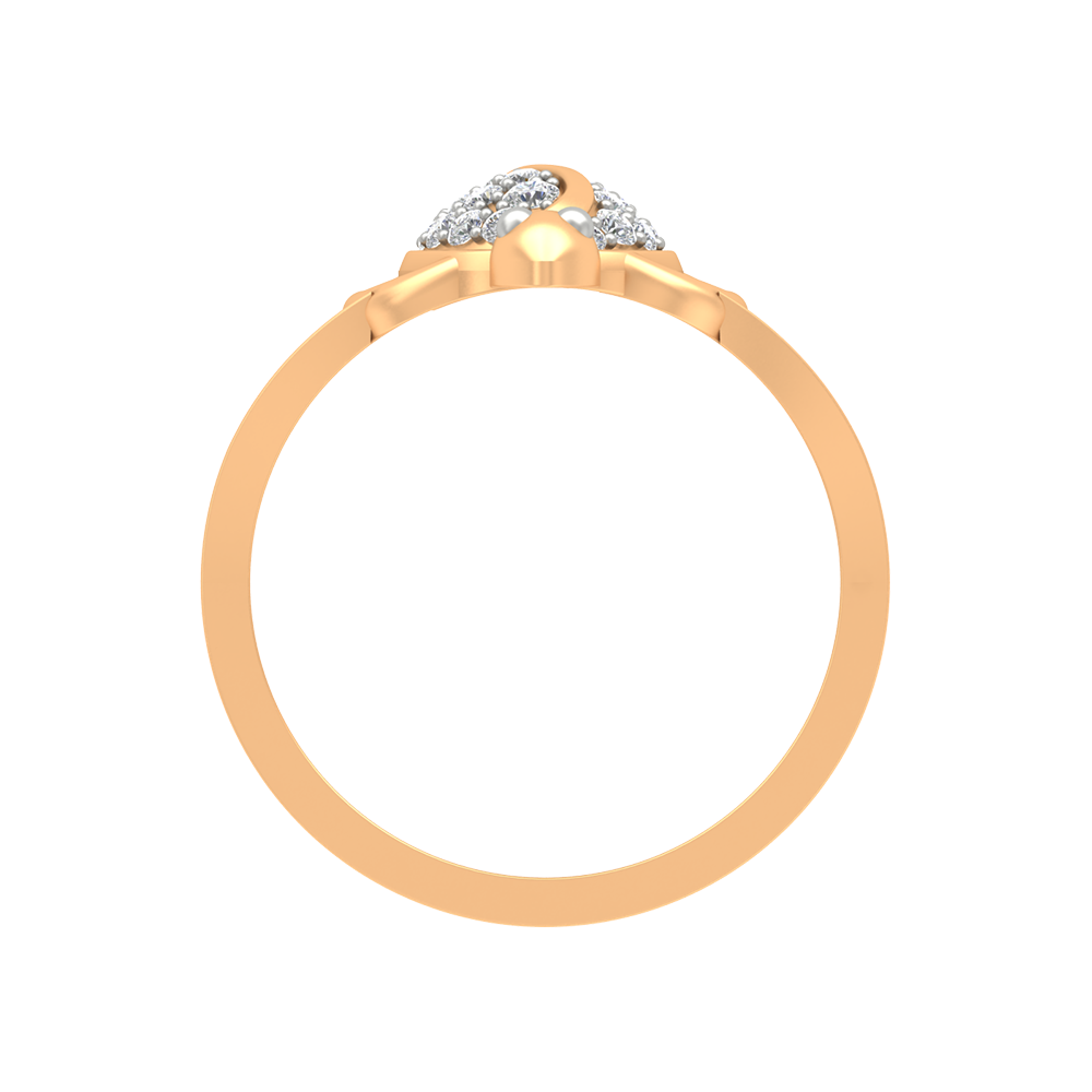 Turtle Blooming Band In 925 Sterling Silver - Twelve
