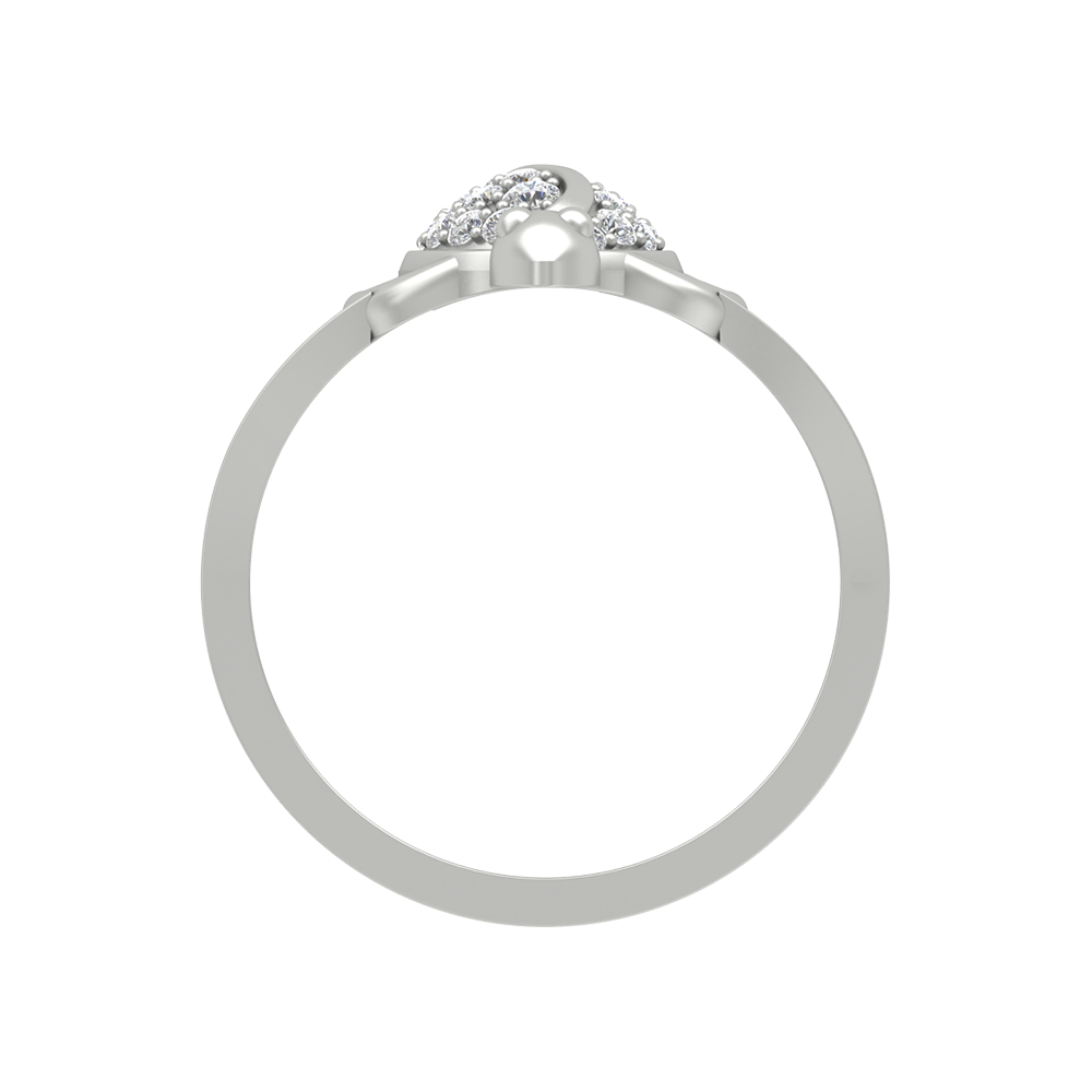 Turtle Blooming Band In 925 Sterling Silver - Eight