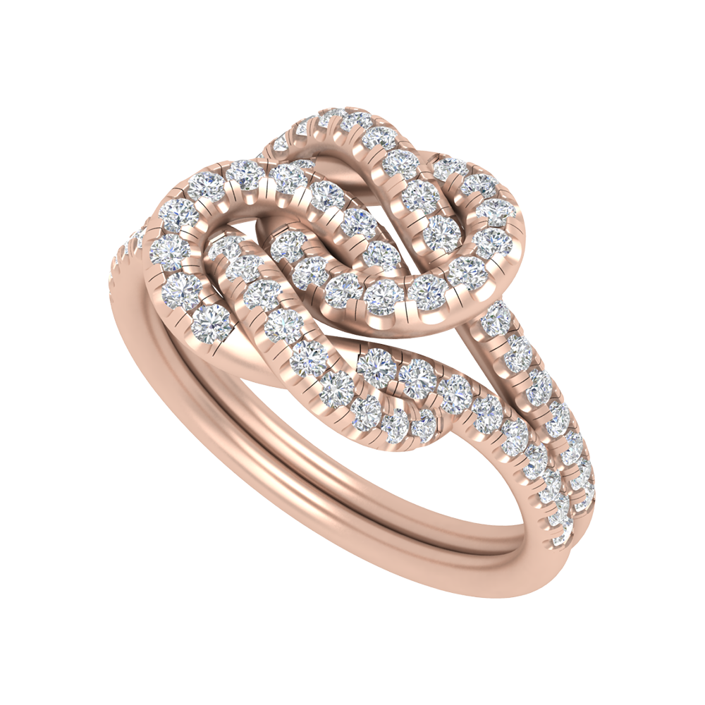 Twinned And Triggered Cocktail Ring In 925 Sterling Silver - One