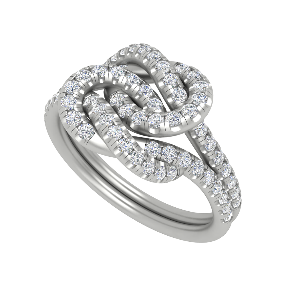 Twinned And Triggered Cocktail Ring In 925 Sterling Silver - Five