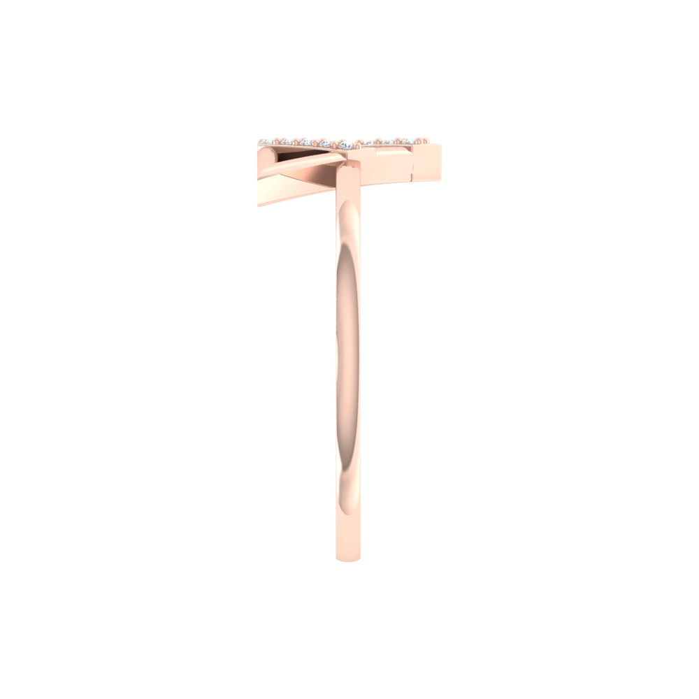 Twisted Tiara Diamond Ring - Three