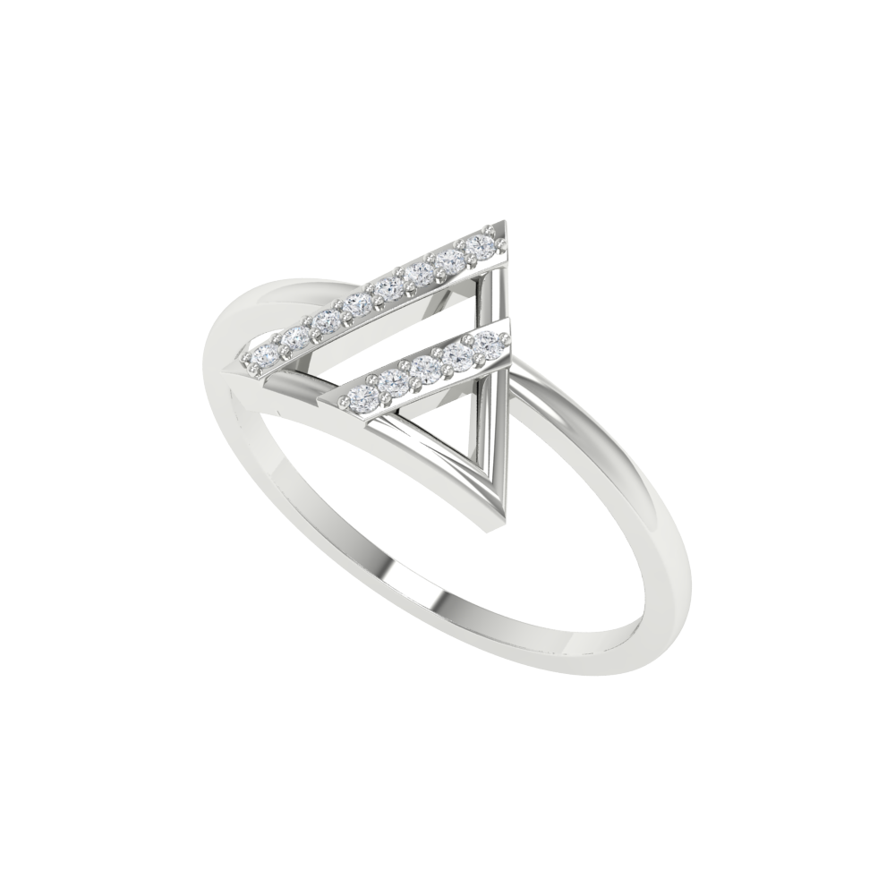Twisted Tiara Diamond Ring - Five