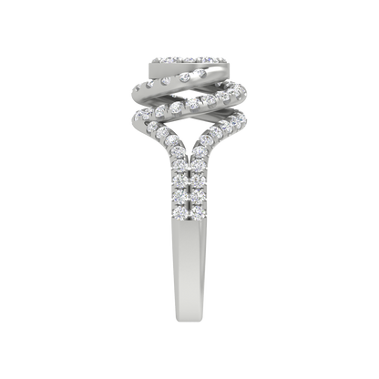 Twisting Oval Cocktail Ring - Seven