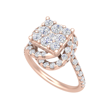 Twisting Squamous Cocktail Ring - One