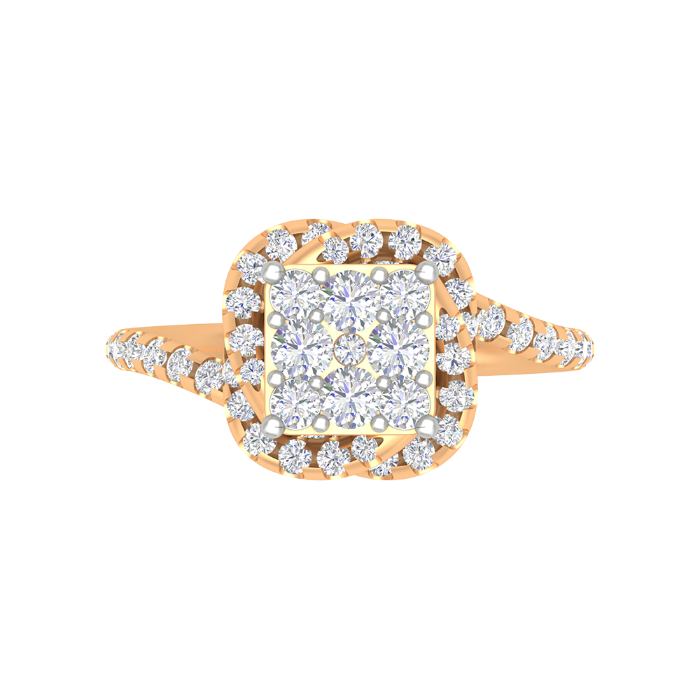 Twisting Squamous Cocktail Ring In 925 Sterling Silver - Ten