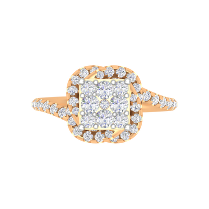 Twisting Squamous Cocktail Ring In 925 Sterling Silver - Ten