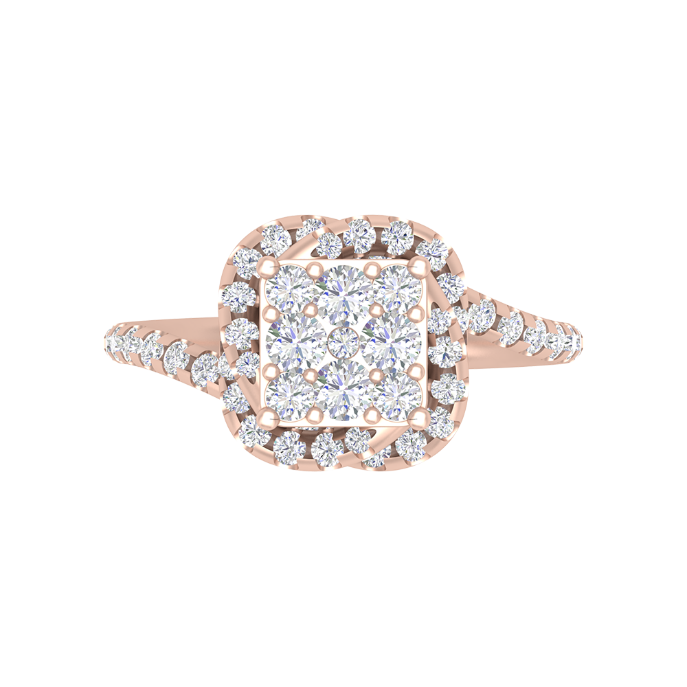 Twisting Squamous Cocktail Ring - Two