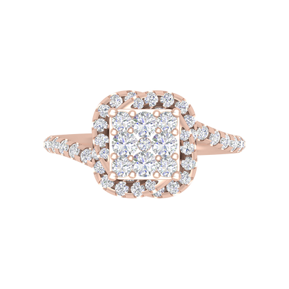 Twisting Squamous Cocktail Ring - Two
