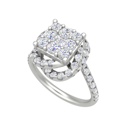 Twisting Squamous Cocktail Ring - Five
