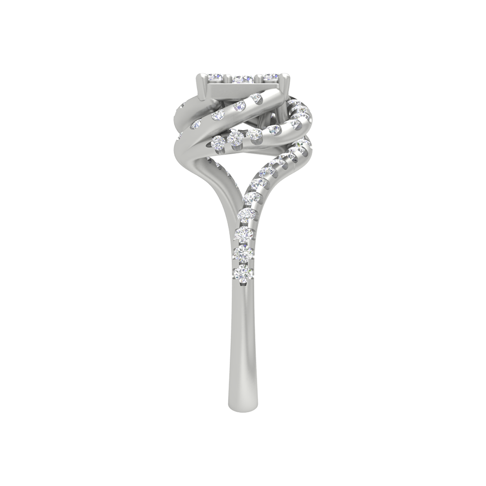 Twisting Squamous Cocktail Ring - Seven