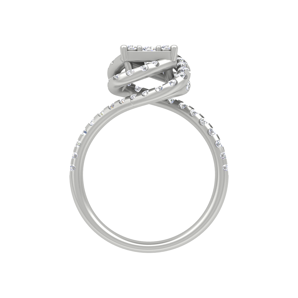 Twisting Squamous Cocktail Ring - Eight