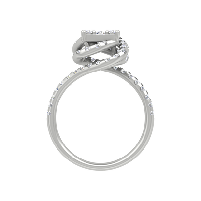 Twisting Squamous Cocktail Ring In 925 Sterling Silver - Eight