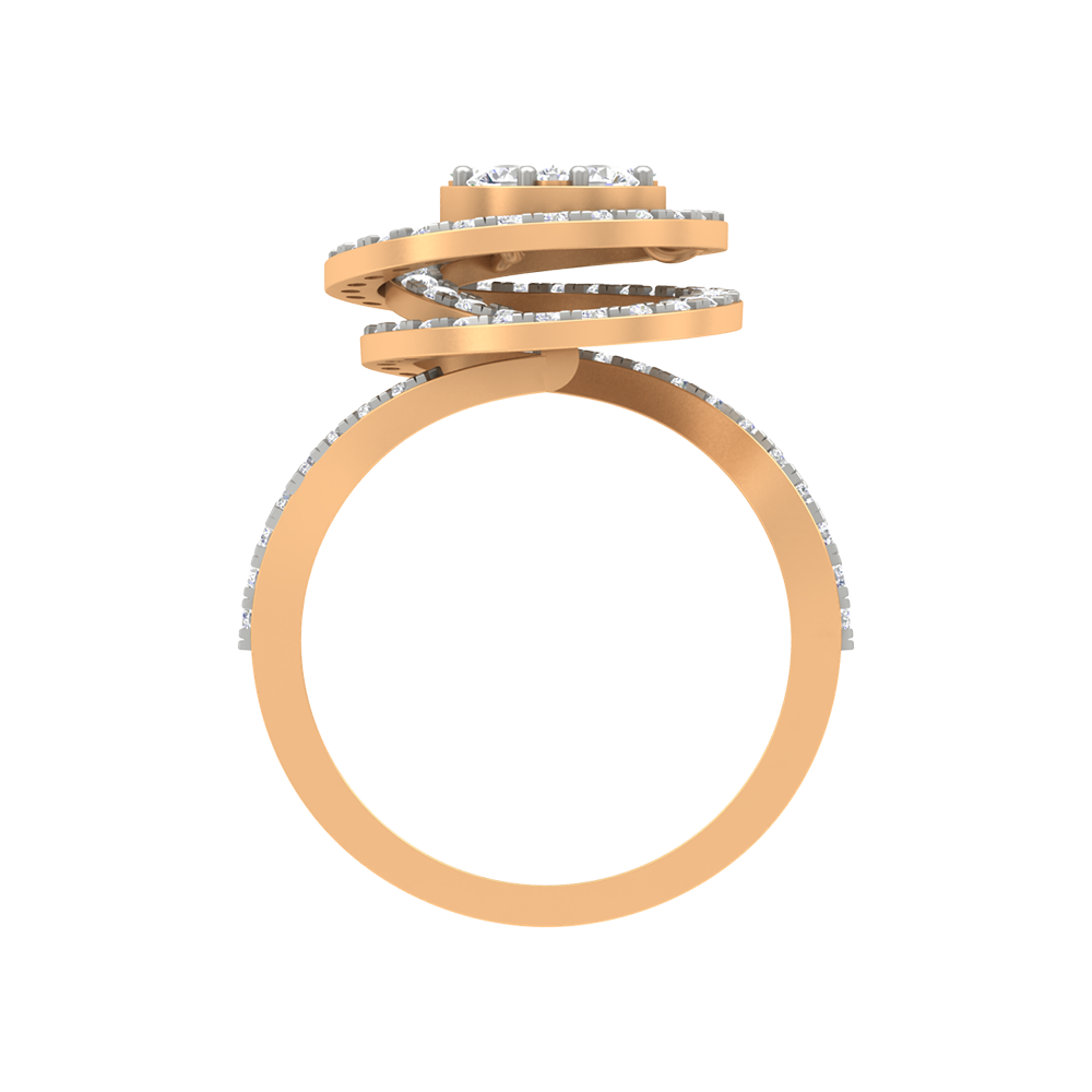 Twisting Zone Cocktail Ring - Twelve