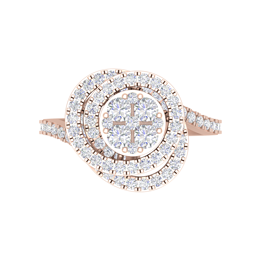 Twisting Zone Cocktail Ring - Two
