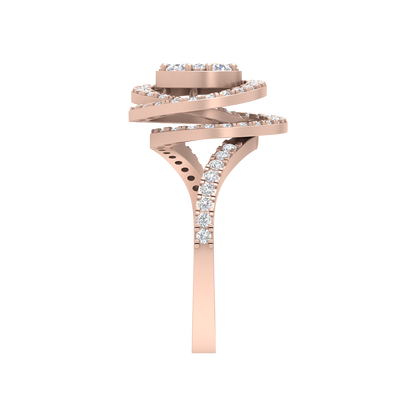 Twisting Zone Cocktail Ring - Three