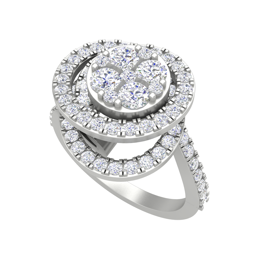 Twisting Zone Cocktail Ring - Five