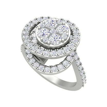 Twisting Zone Cocktail Ring - Five