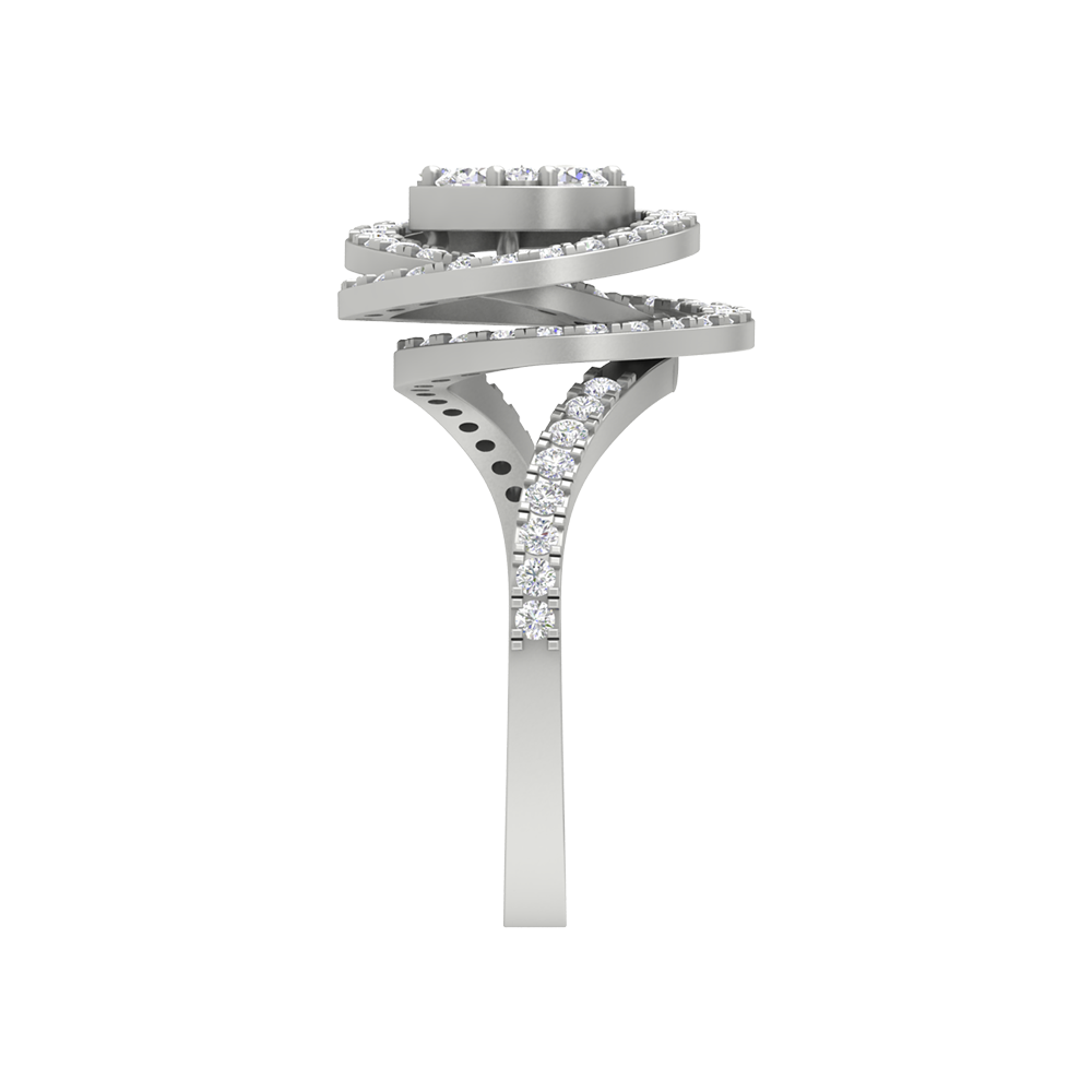 Twisting Zone Cocktail Ring - Seven