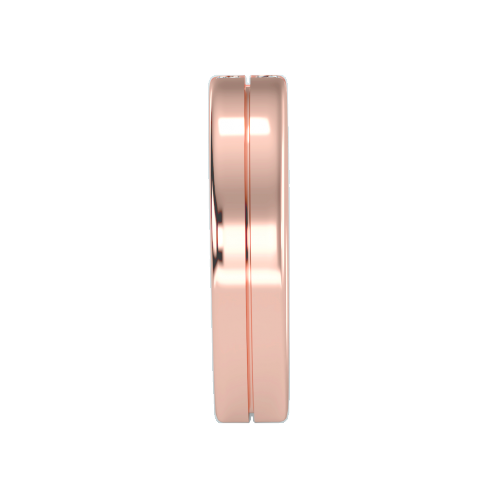 Two Stone Lit Men's Band In 925 Sterling Silver - Eleven